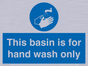 Basin for hand wash only